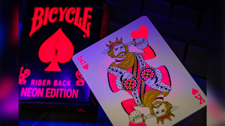 Bicycle Star-Fire Pink Neon Playing Cards by Murphy's Magic Supplies, Inc.
