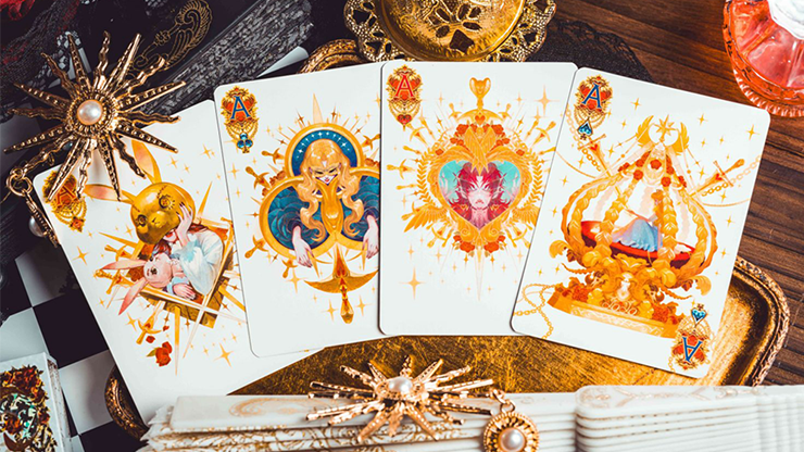 Silence V3 (White) Playing Cards by KING STAR by Murphy's Magic Supplies, Inc.