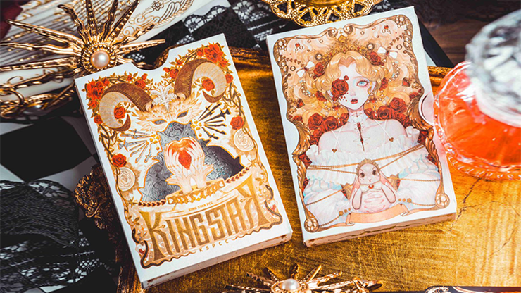 Silence V3 (White) Playing Cards by KING STAR by Murphy's Magic Supplies, Inc.