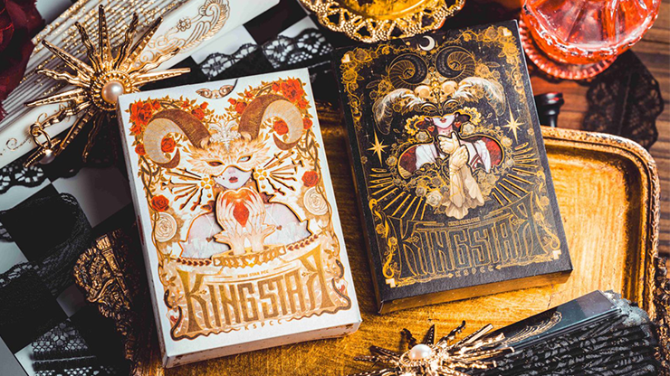Silence V3 (Black) Playing Cards by KING STAR by Murphy's Magic Supplies, Inc.