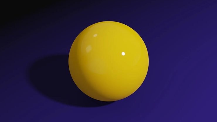 Magnetic Ball (Yellow) by Iarvel Magic by Murphy's Magic Supplies, Inc.