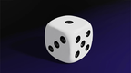 Magnetic Die (White) by Iarvel Magic by Murphy's Magic Supplies, Inc.