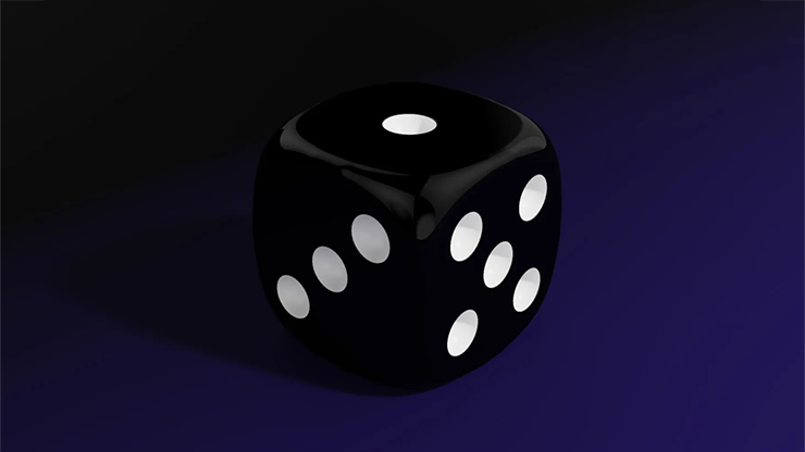 Magnetic Die (Black) by Iarvel Magic by Murphy's Magic Supplies, Inc.