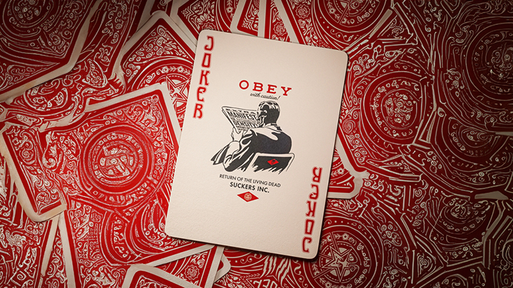 Obey Red Edition Playing Cards by theory11 by Murphy's Magic Supplies, Inc.