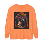 Halloween Monsters Long Sleeve T-Shirt — "Happy Halloween" Graphic by Printify