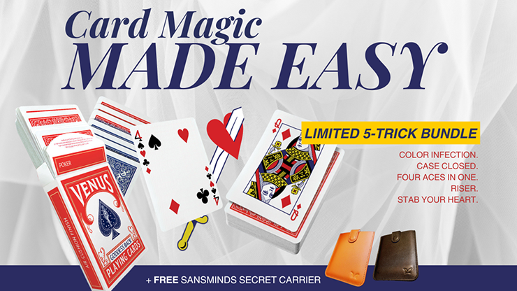Card Magic Made Easy: Limited 5 - Trick Bundle (Black) by SansMinds by Murphy's Magic Supplies, Inc.