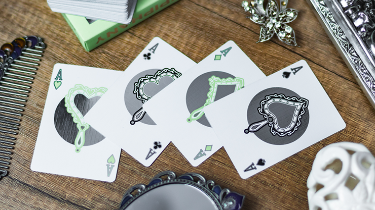 Reflections Epiphany (Green) Playing Cards by Emily Sleights by Murphy's Magic Supplies, Inc.