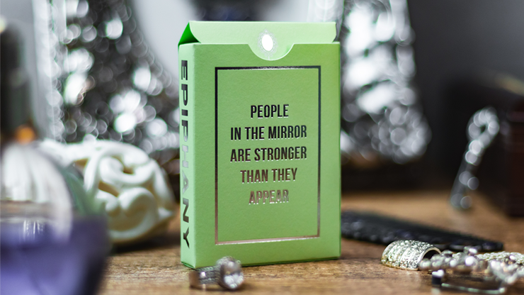 Reflections Epiphany (Green) Playing Cards by Emily Sleights by Murphy's Magic Supplies, Inc.
