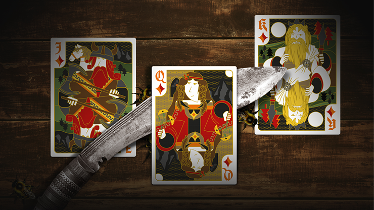 Secret Tale Ragnar MINI White Bee Playing Cards by Murphy's Magic Supplies, Inc.