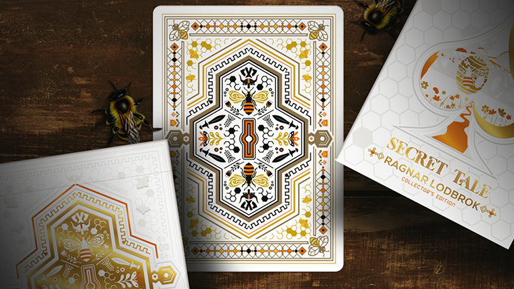 Secret Tale Ragnar MINI White Bee Playing Cards by Murphy's Magic Supplies, Inc.