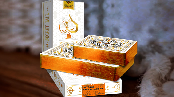 Secret Tale Ragnar MINI White Bee Playing Cards by Murphy's Magic Supplies, Inc.