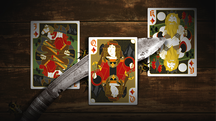 Secret Tale Ragnar White Bee Collector's Playing Cards by Murphy's Magic Supplies, Inc.