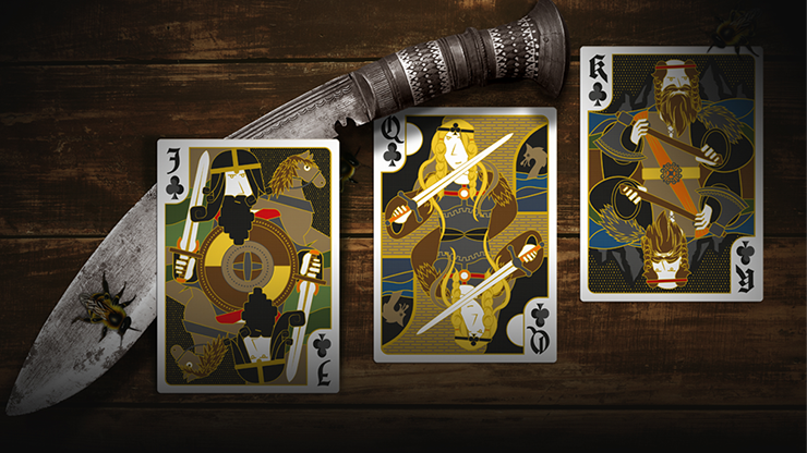 Secret Tale Ragnar White Bee Collector's Playing Cards by Murphy's Magic Supplies, Inc.