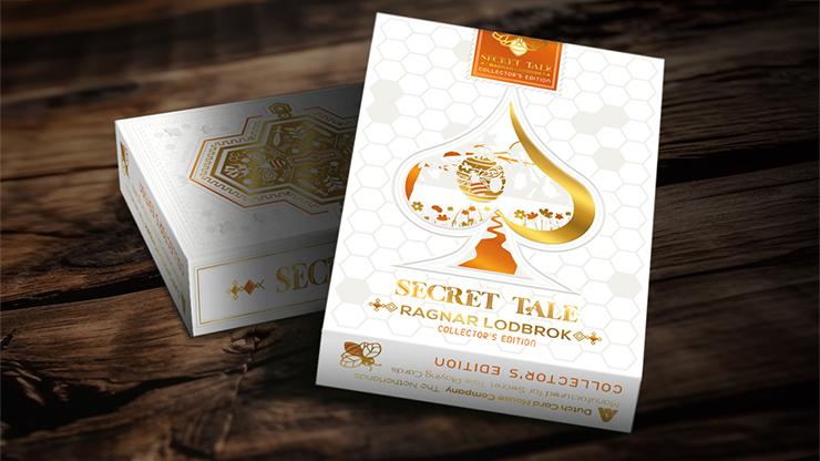 Secret Tale Ragnar White Bee Collector's Playing Cards by Murphy's Magic Supplies, Inc.
