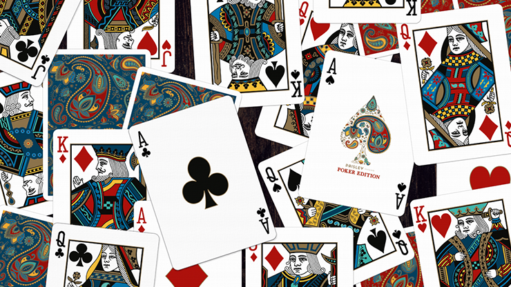 Plastic Paisley Poker Red Playing Cards by Dutch Card House Company by Murphy's Magic Supplies, Inc.