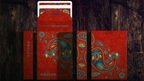 Plastic Paisley Poker Red Playing Cards by Dutch Card House Company by Murphy's Magic Supplies, Inc.