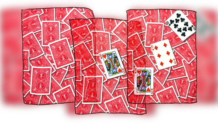 Card Silk Remix (Red) BY DEFMA by Murphy's Magic Supplies, Inc.