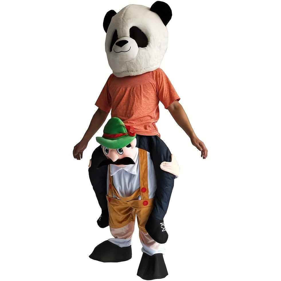 Halloween Carry Ride On Me Shoulder Adult Christmas Mascot Costume Ride On Costume