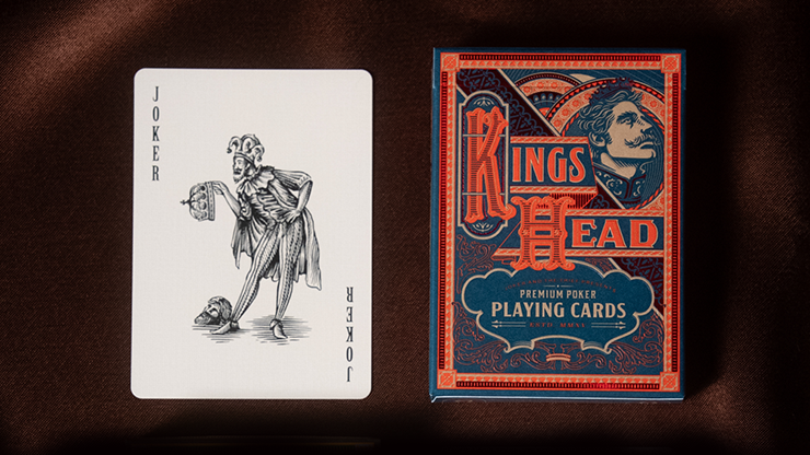 King's Head (Blue & Red) Playing Cards by Joker and the Thief by Murphy's Magic Supplies, Inc.