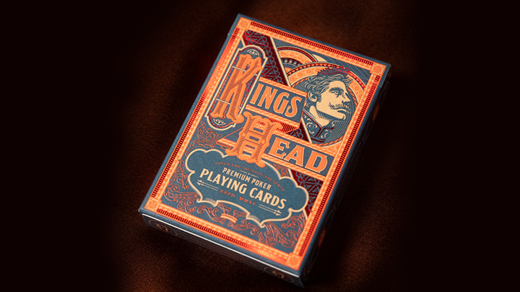 King's Head (Blue & Red) Playing Cards by Joker and the Thief by Murphy's Magic Supplies, Inc.
