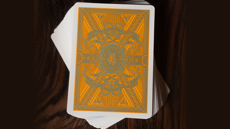 Kings Head (Green & Yellow) Playing Cards by Joker and the Thief by Murphy's Magic Supplies, Inc.