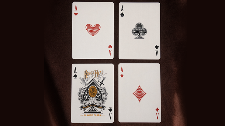 Kings Head (Green & Yellow) Playing Cards by Joker and the Thief by Murphy's Magic Supplies, Inc.