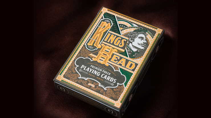 Kings Head (Green & Yellow) Playing Cards by Joker and the Thief by Murphy's Magic Supplies, Inc.