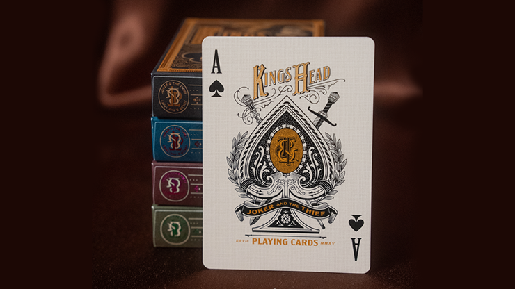 Kings Head (Purple and Rose) Playing Cards by Joker and the Thief by Murphy's Magic Supplies, Inc.