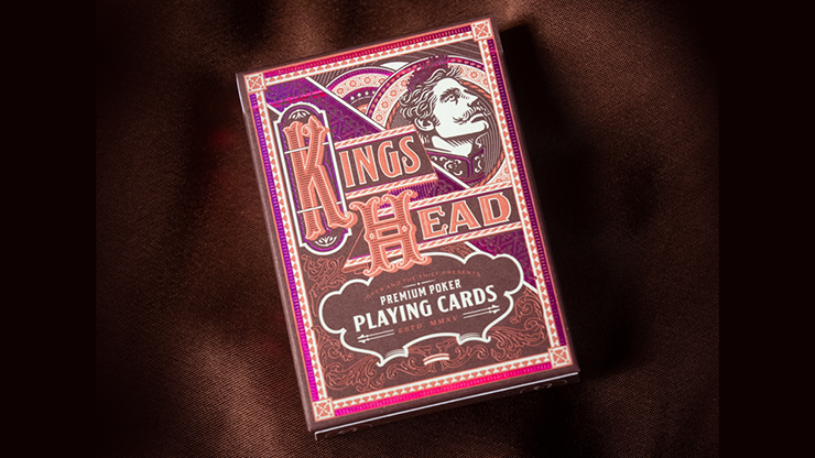Kings Head (Purple and Rose) Playing Cards by Joker and the Thief by Murphy's Magic Supplies, Inc.