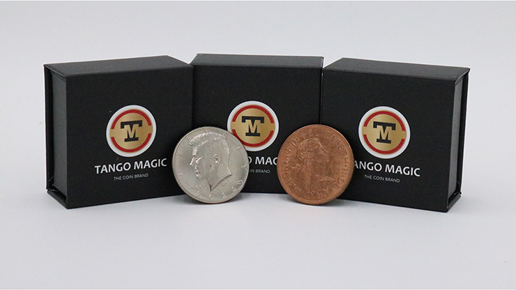 Super Scotch and Soda (US Half Dollar and English Penny) by Tango Magic by Murphy's Magic Supplies, Inc.
