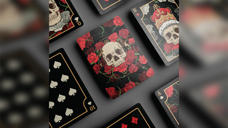 Skulls and Roses Playing cards by Murphy's Magic Supplies, Inc.