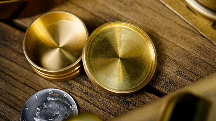 Magnetic Coin Box (Half Dollar) by Artisan Coin & OFM Studio by Murphy's Magic Supplies, Inc.