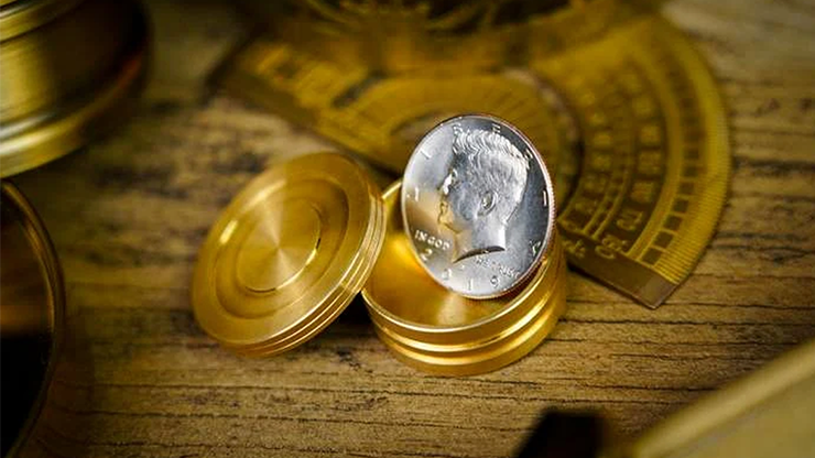 Magnetic Coin Box (Half Dollar) by Artisan Coin & OFM Studio by Murphy's Magic Supplies, Inc.