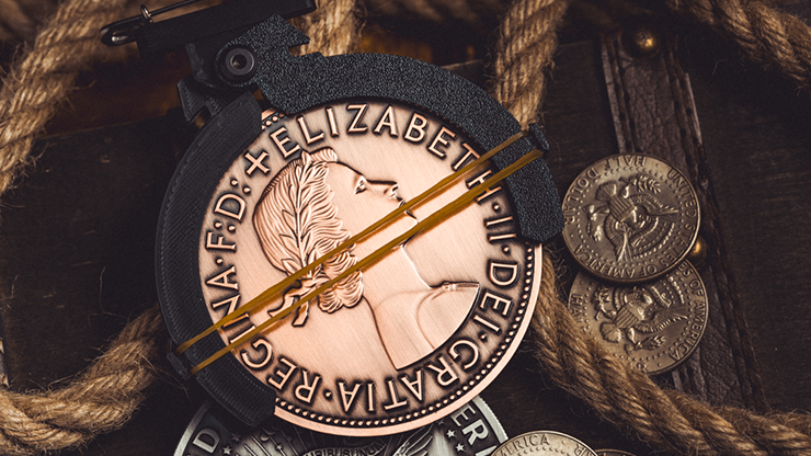 L Holder (Single Jumbo Coin 2.7"-3.2") by Long Long & Bacon Magic by Murphy's Magic Supplies, Inc.