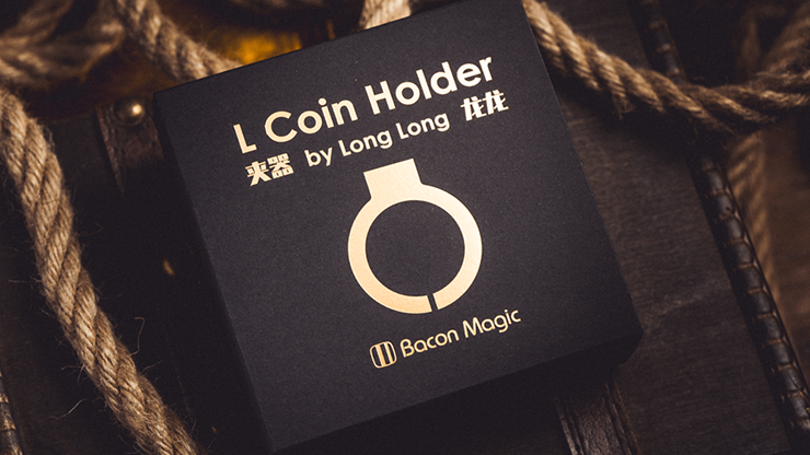 L Holder (Single Jumbo Coin 2.7"-3.2") by Long Long & Bacon Magic by Murphy's Magic Supplies, Inc.