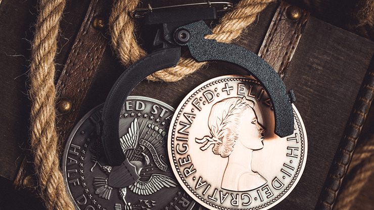 L Holder (Double Jumbo Coins 2.7"-3.2") by Long Long & Bacon Magic by Murphy's Magic Supplies, Inc.