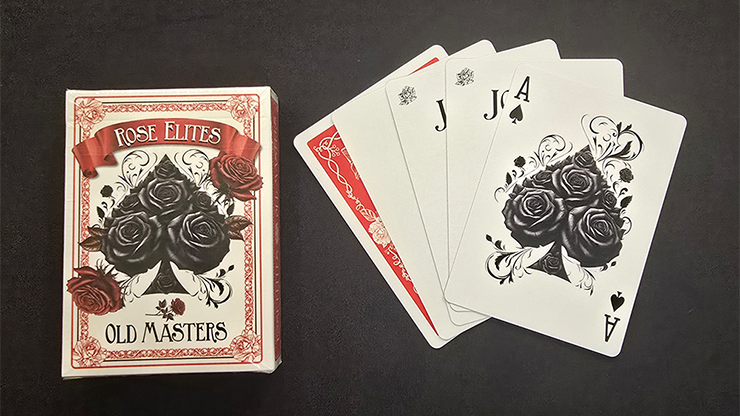 Rose Elites - Old Masters (Red) Marked Deck Playing Cards by Murphy's Magic Supplies, Inc.