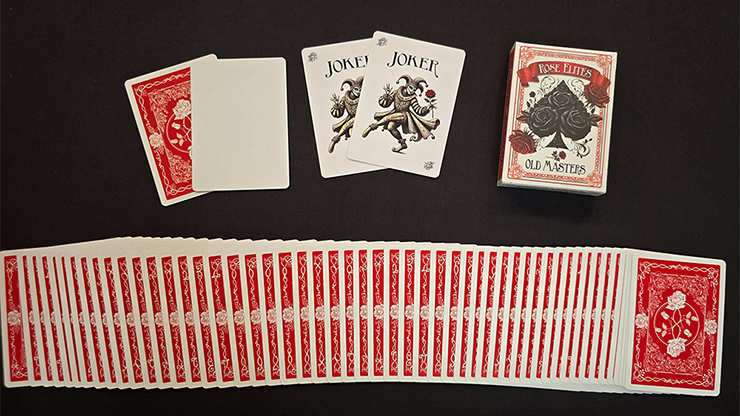 Rose Elites - Old Masters (Red) Marked Deck Playing Cards by Murphy's Magic Supplies, Inc.