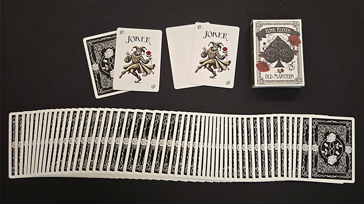 Rose Elites - Old Masters (Black) Marked Deck Playing Cards by Murphy's Magic Supplies, Inc.