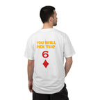 Magic Trick T-Shirt — “You Will Pick the 6” Card Trick Tee by Printify