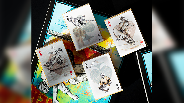 LANCE MOUNTAIN SKATING SKELETONS PLAYING CARDS by Murphy's Magic Supplies, Inc.