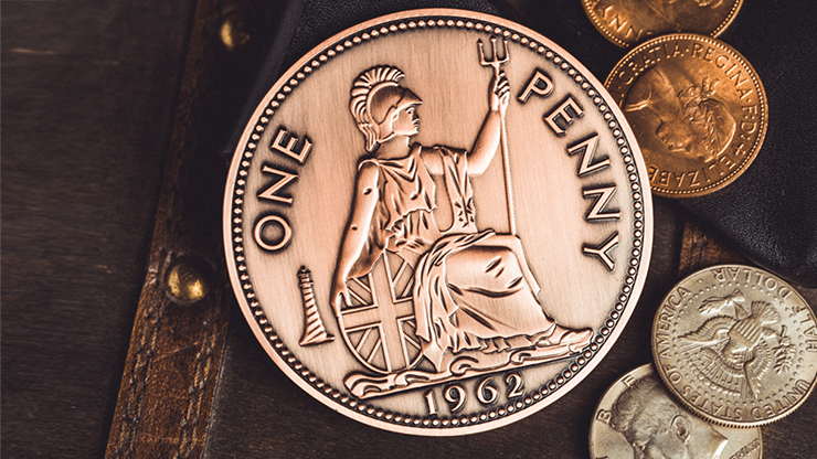 Bacon Jumbo Coin (English Penny) by Bacon Magic by Murphy's Magic Supplies, Inc.