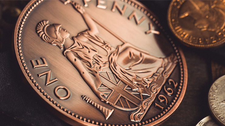 Bacon Jumbo Coin (English Penny) by Bacon Magic by Murphy's Magic Supplies, Inc.