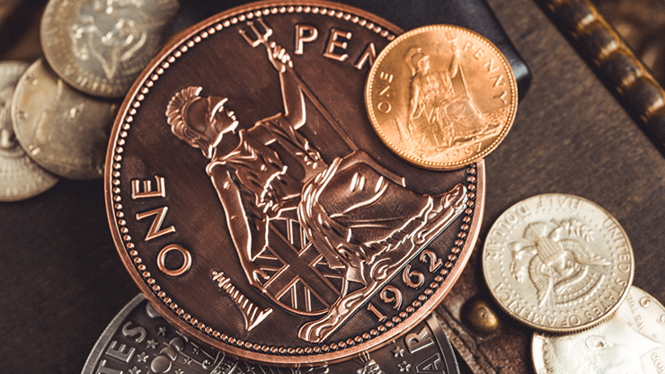 Bacon Jumbo Coin (English Penny) by Bacon Magic by Murphy's Magic Supplies, Inc.