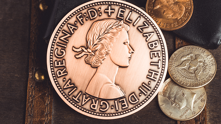 Bacon Jumbo Coin (English Penny) by Bacon Magic by Murphy's Magic Supplies, Inc.