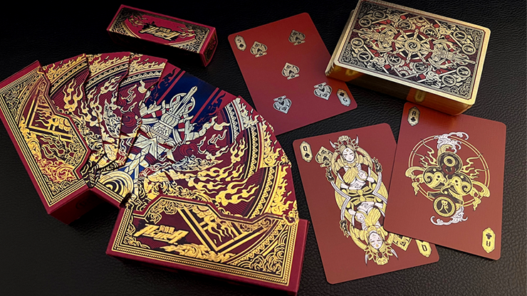 Asura Deluxe (Red) Playing Cards by Murphy's Magic Supplies, Inc.