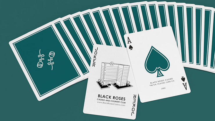 Black Roses Casino V4 Playing Cards by Murphy's Magic Supplies, Inc.