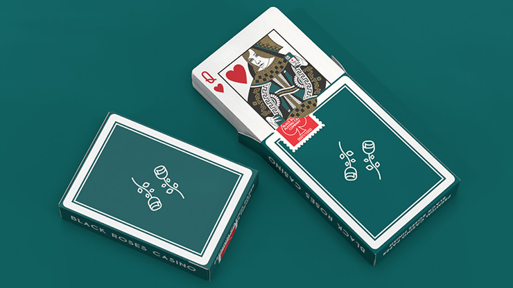 Black Roses Casino V4 Playing Cards by Murphy's Magic Supplies, Inc.