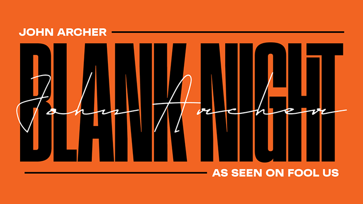 Blank Night 2025 Edition (Blue) by John Archer by Murphy's Magic Supplies, Inc.