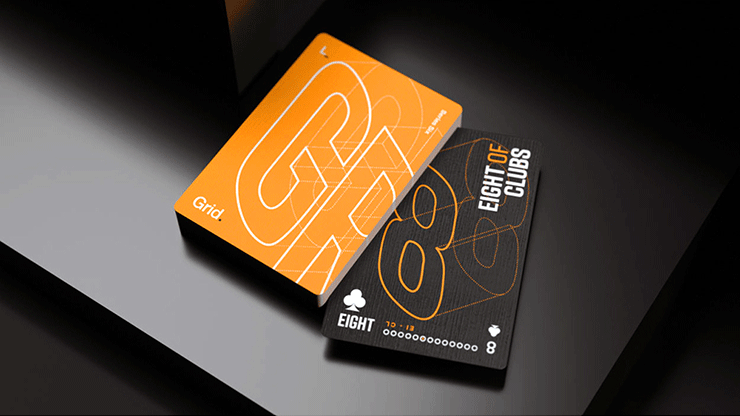 Grid Series Six- Typographic Playing Cards by Murphy's Magic Supplies, Inc.